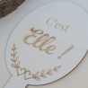 Panneau jeu mariage bois - ELLE LUI