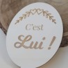 Panneau jeu mariage bois - ELLE LUI