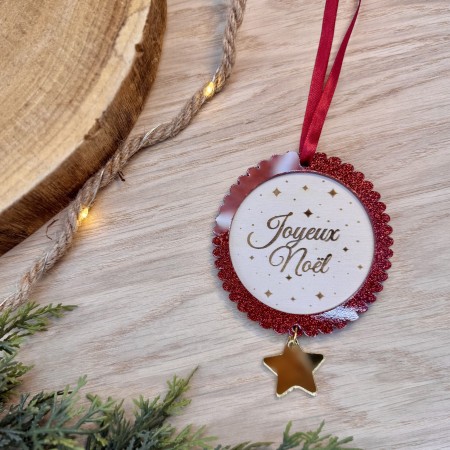 Boule Joyeux Noël avec prénom