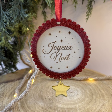 Boule Joyeux Noël avec prénom