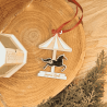 Suspension Carrousel bois et acrylique