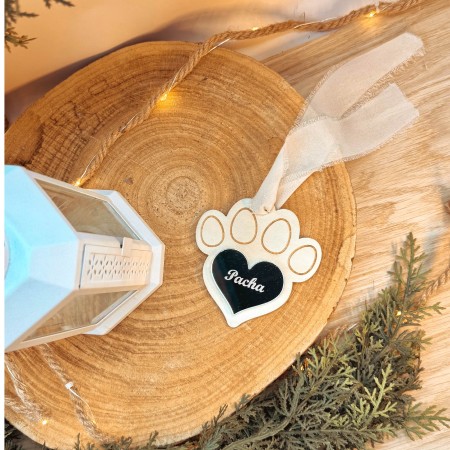 Suspension animaux Patte personnalisée – Bois & Acrylique