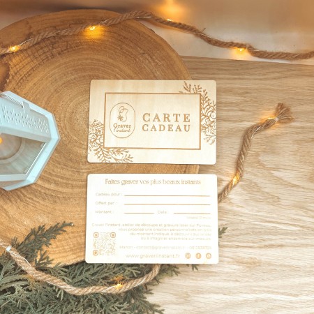 Carte Cadeau - Graver l'instant