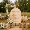 Panneau de bienvenue personnalisé en bois | Mariage, baptême, communion et anniversaire