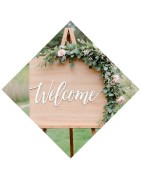Panneau de bienvenue sur mesure | Graver l’Instant